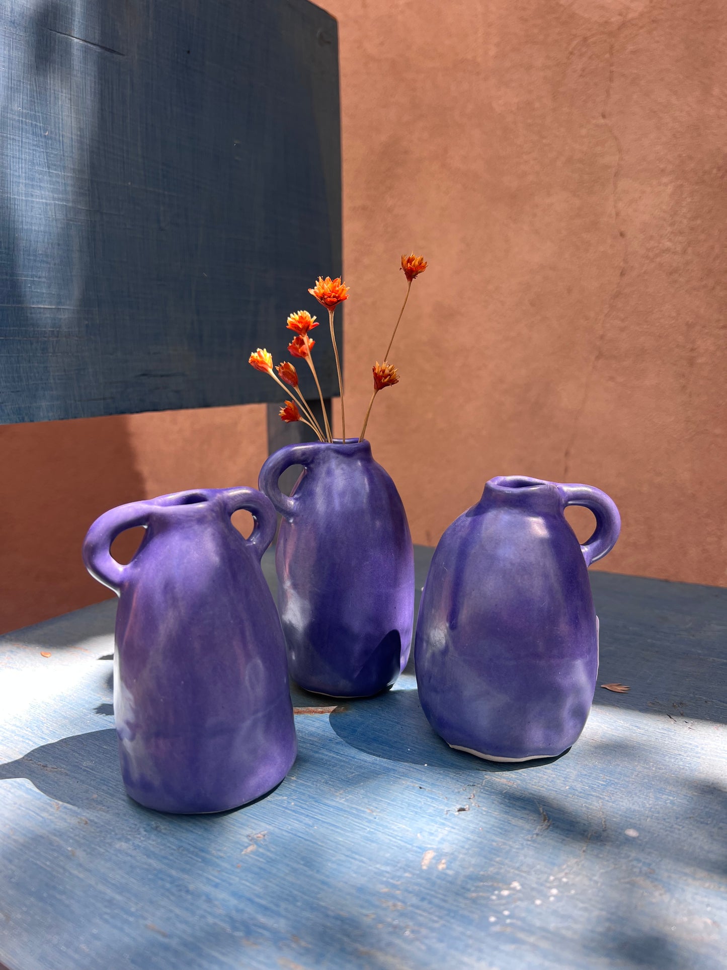 Bud Vases ~ Blue ~ Two Sizes