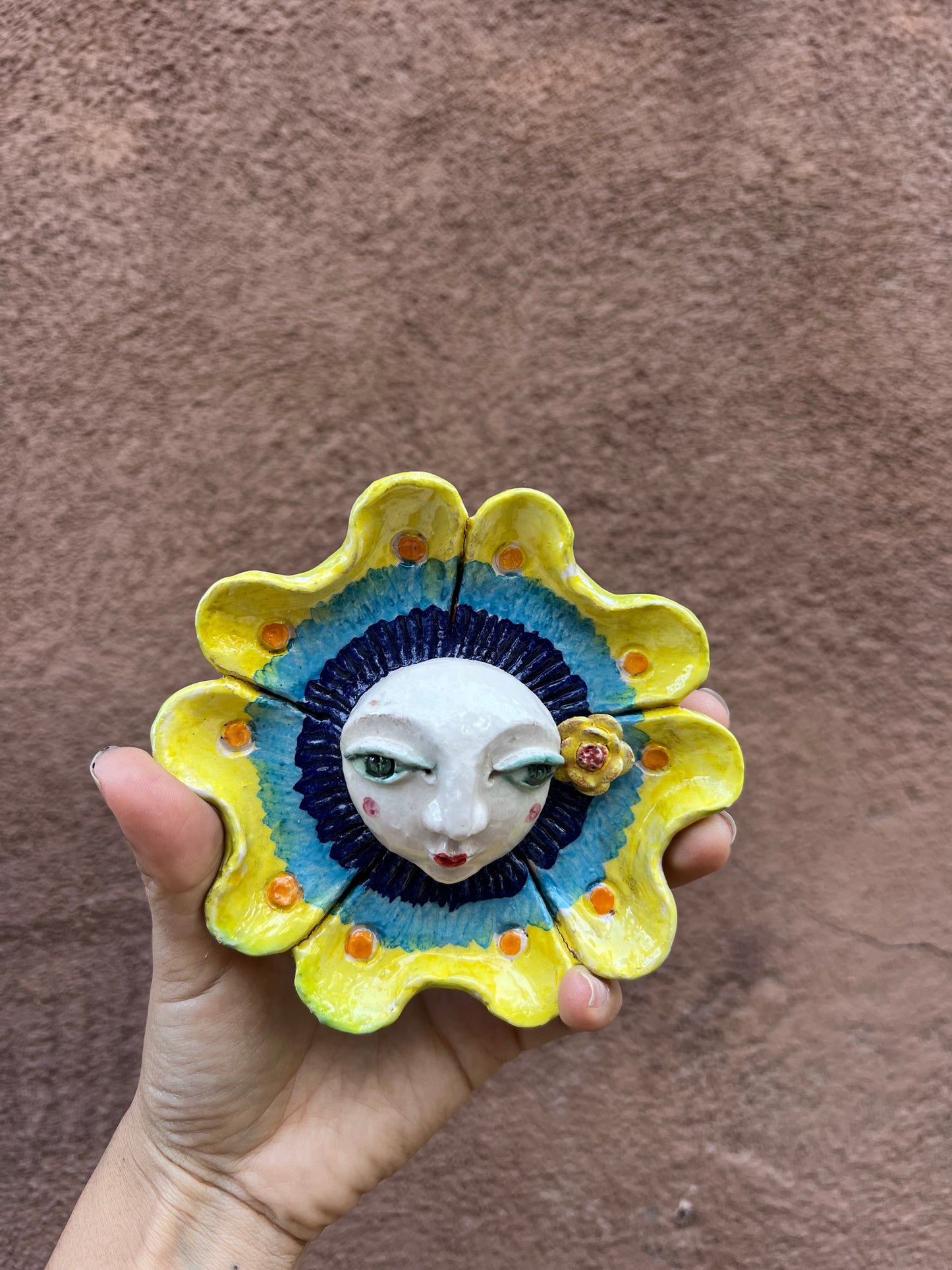 Mascaras en Flor ~ clay art wall