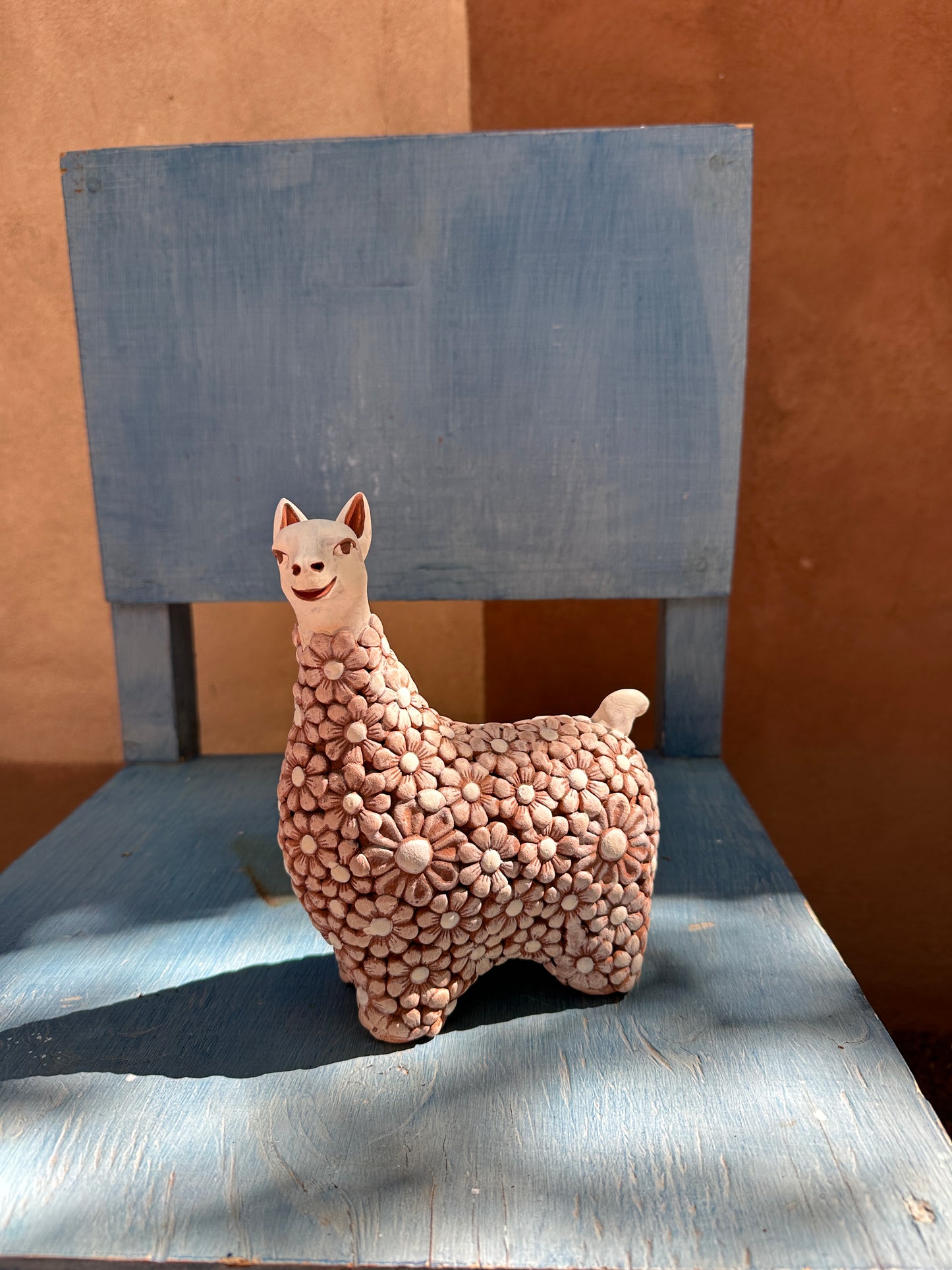 Large Llama with Flowers