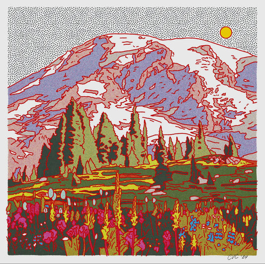 Mount Rainier 18x18 in prints