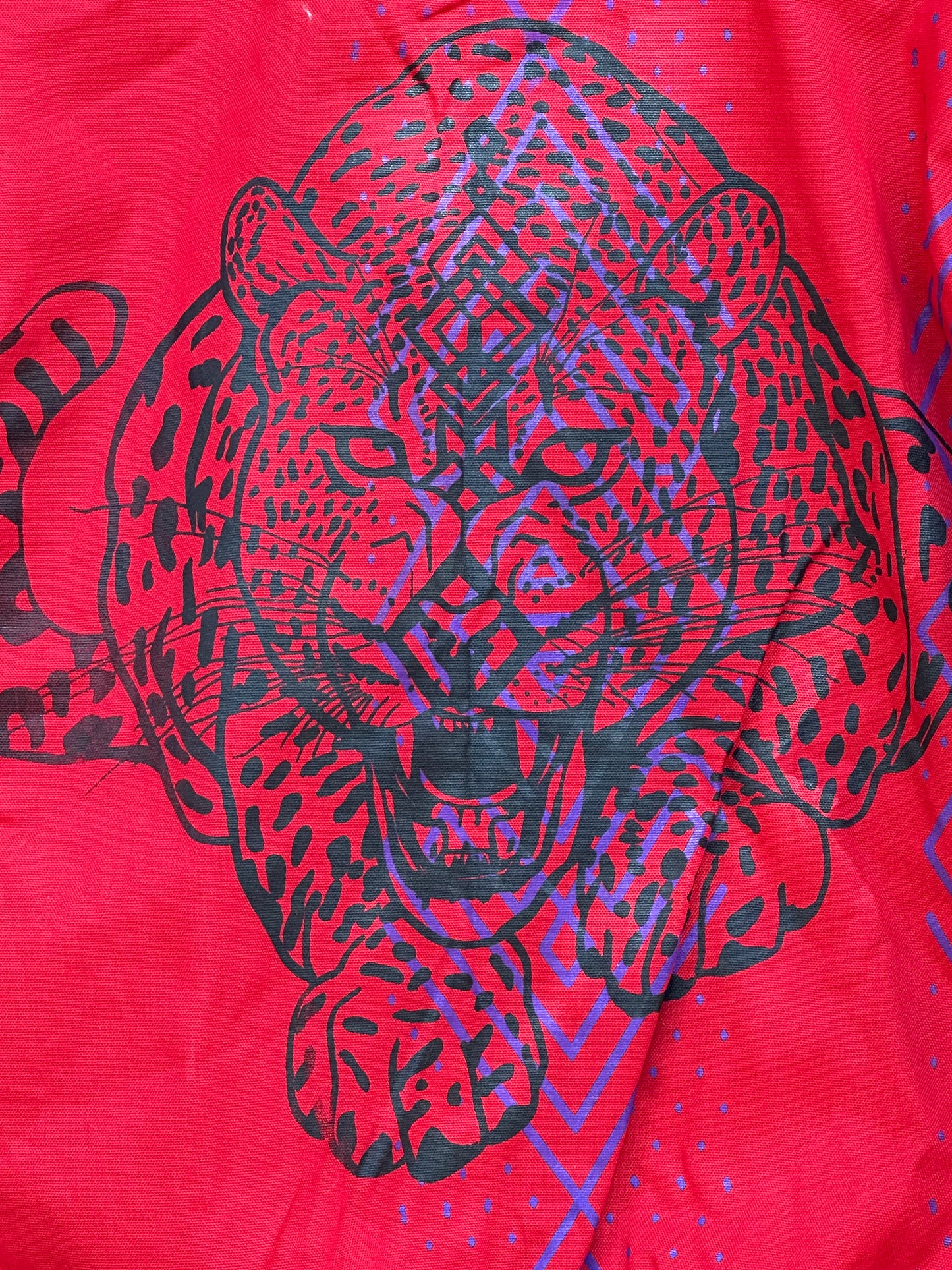 Upcycled Jacket ~ Screen Printed ~ Large