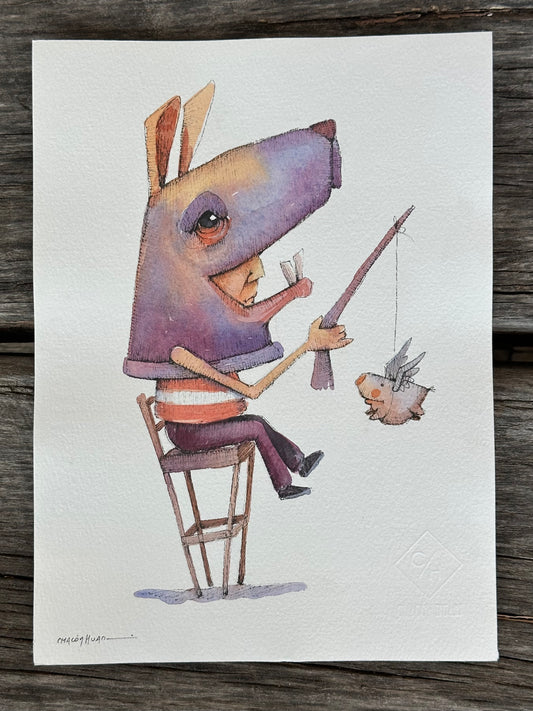 10x12 framed ~ Migrantes - Original illustrations