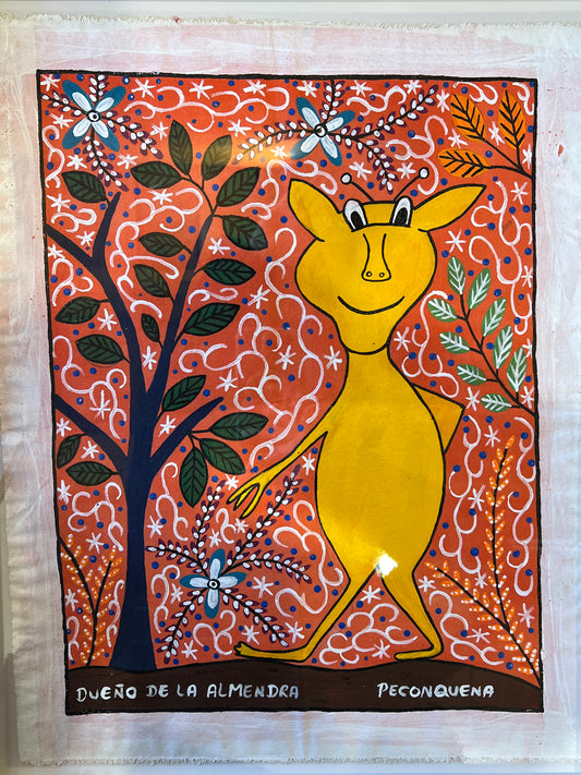 Dueño de la Almendra - acrylic on canvas - 14.5” x 18.5”