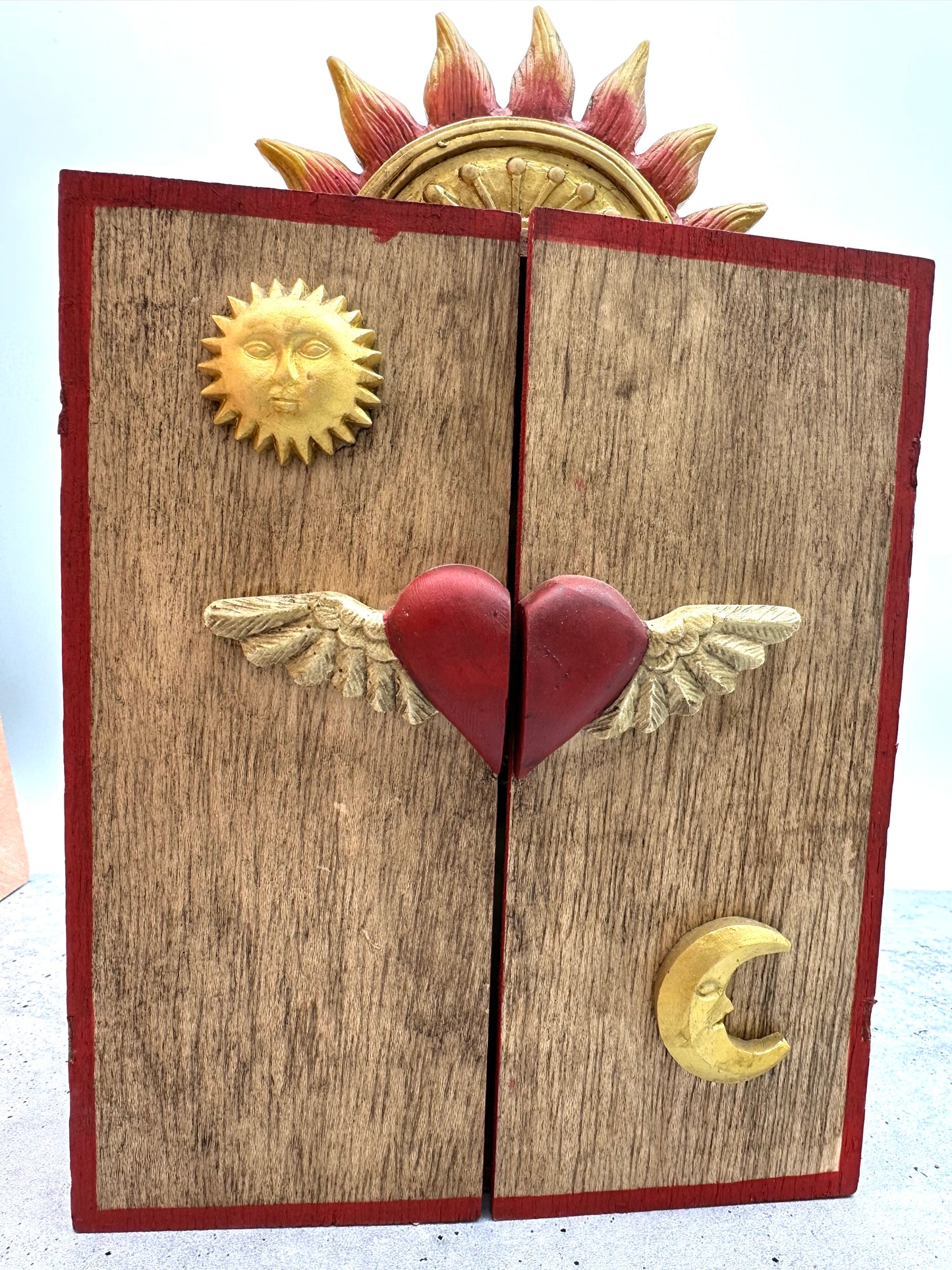 Retablo "Heart in Hand" ~ Turquoise