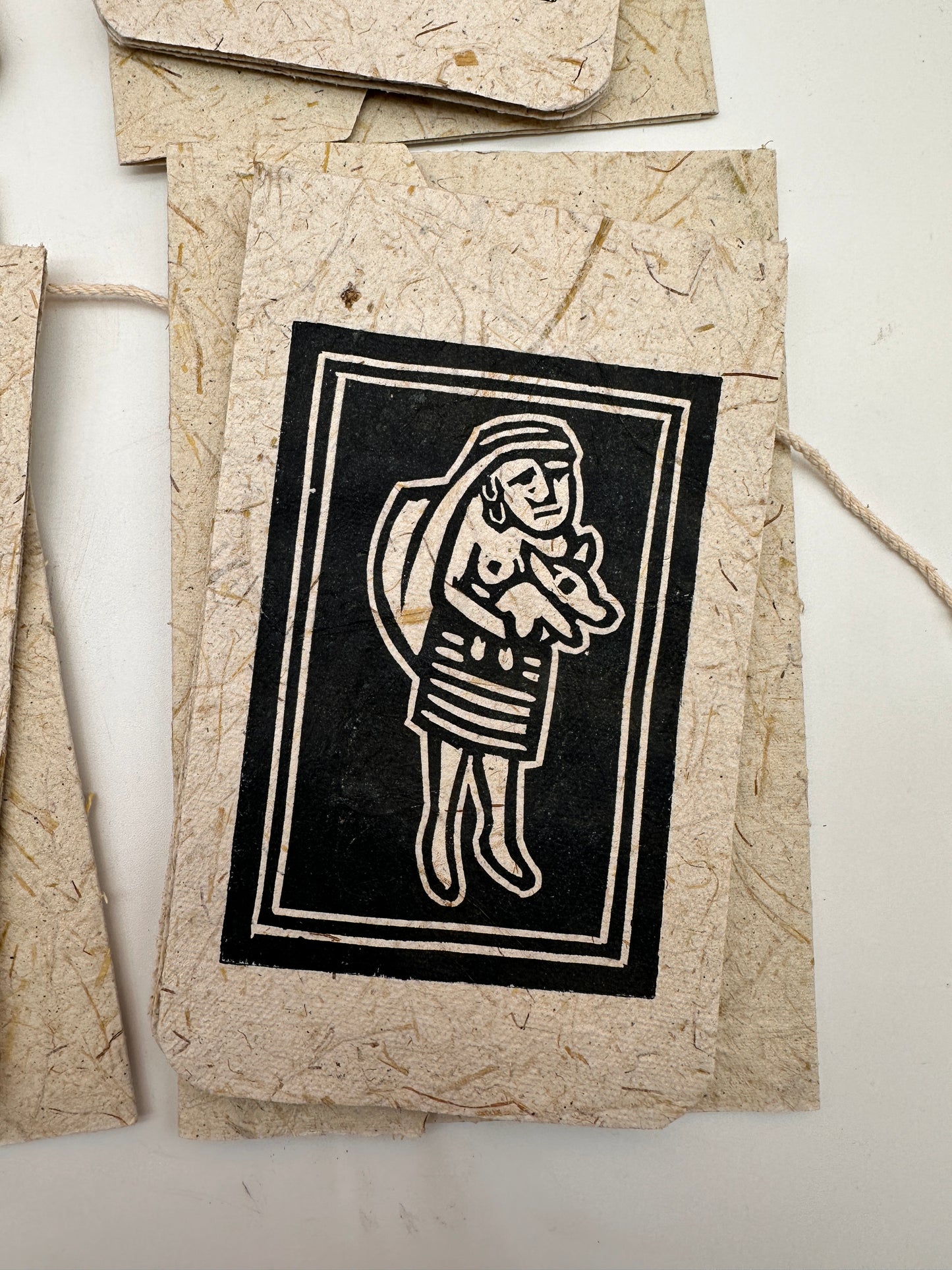 Frameable Note Cards ~ artisanal paper handcrafted from corn husks