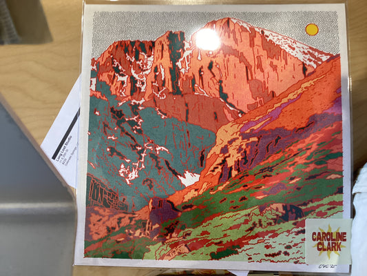 Longs Peak Art Print - 12 x 12 print