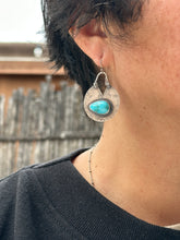 Load image into Gallery viewer, Kingman Turquoise and Sterling Silver Earrings
