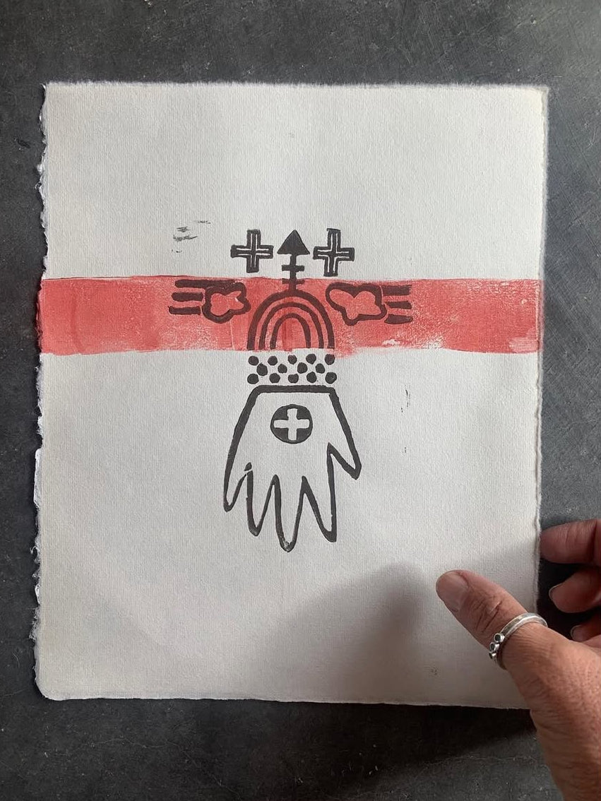 Spirit Pattern ~ Monotype/Blockprint