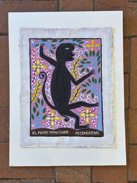 El Mono Maquisapa - painting on canvas 10” x 12.5”