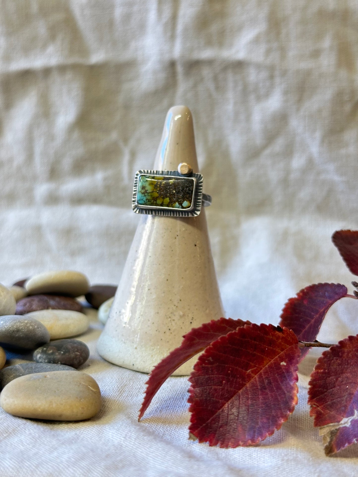 Sierra Bella Turquoise and Sterling Silver Ring ~ Size 8