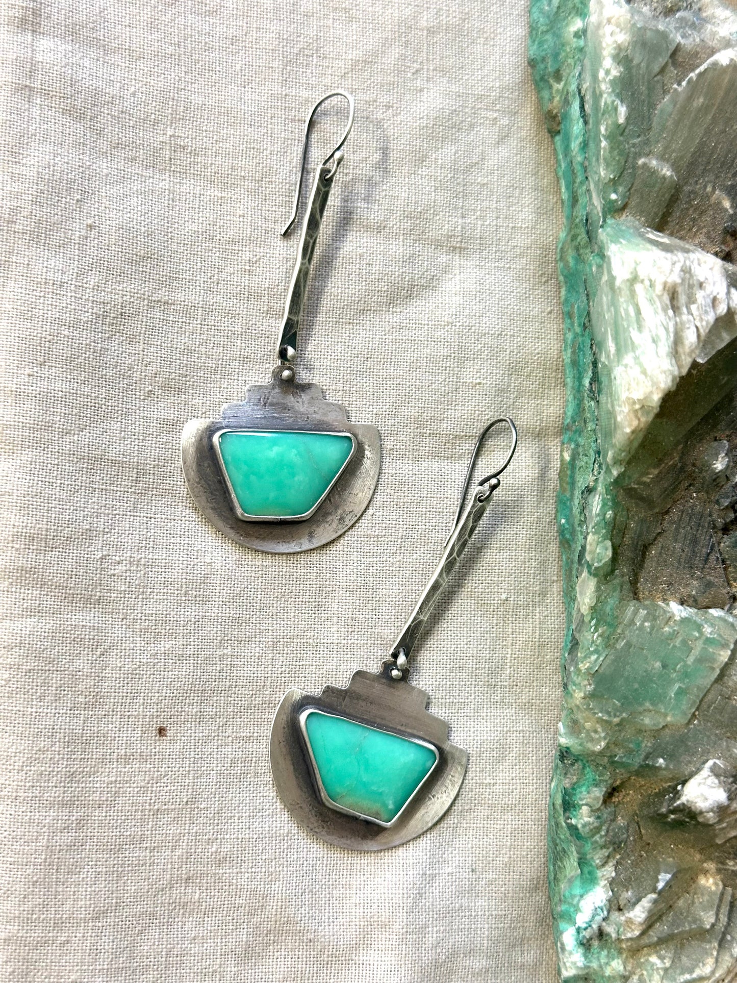 Variscite & Sterling Silver ~ Earrings