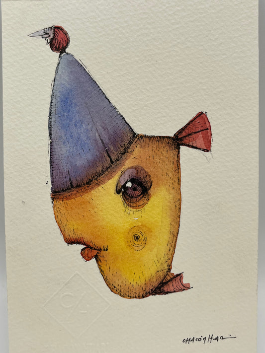 Small Migrantes - Original illustrations - 6 x 8 framed