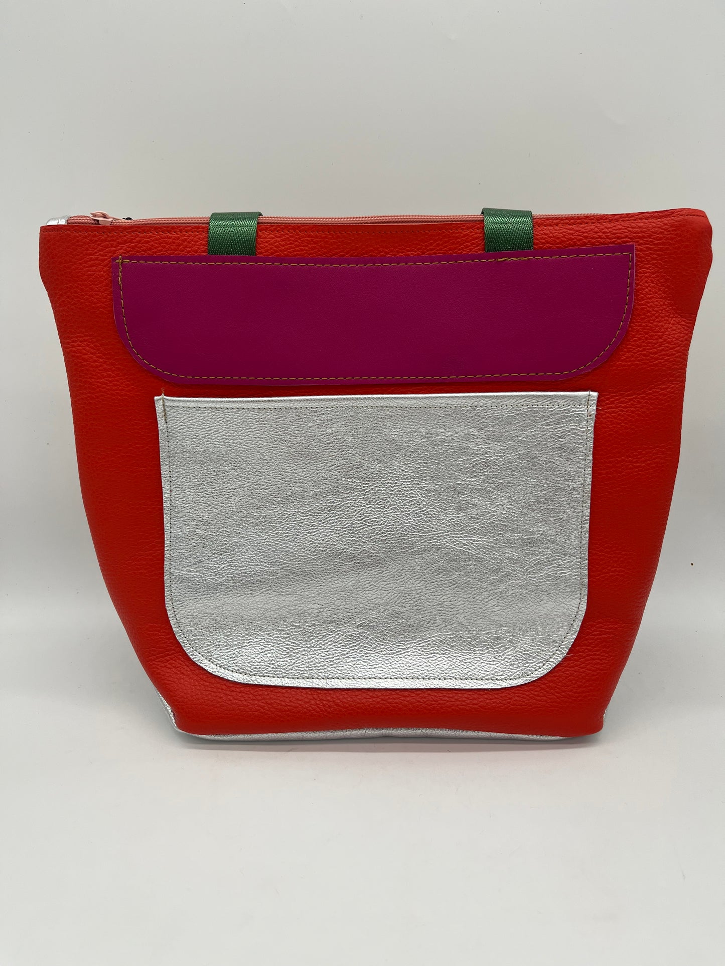 Leather Tote - Multicolor