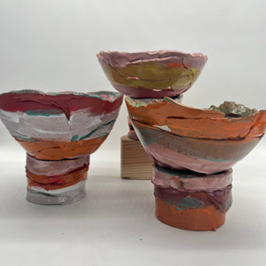 Pedestal Bowl - Multicolored