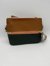 Load image into Gallery viewer, Crossbody Bag Brown &amp; pinks- Pink zipper
