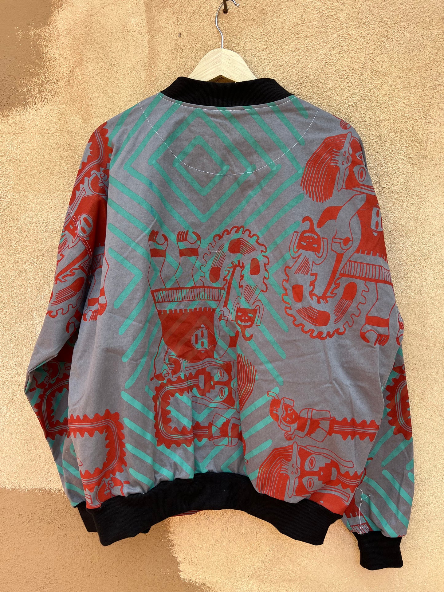 Cotton Drill Jacket ~ Screen Printed ~ Large