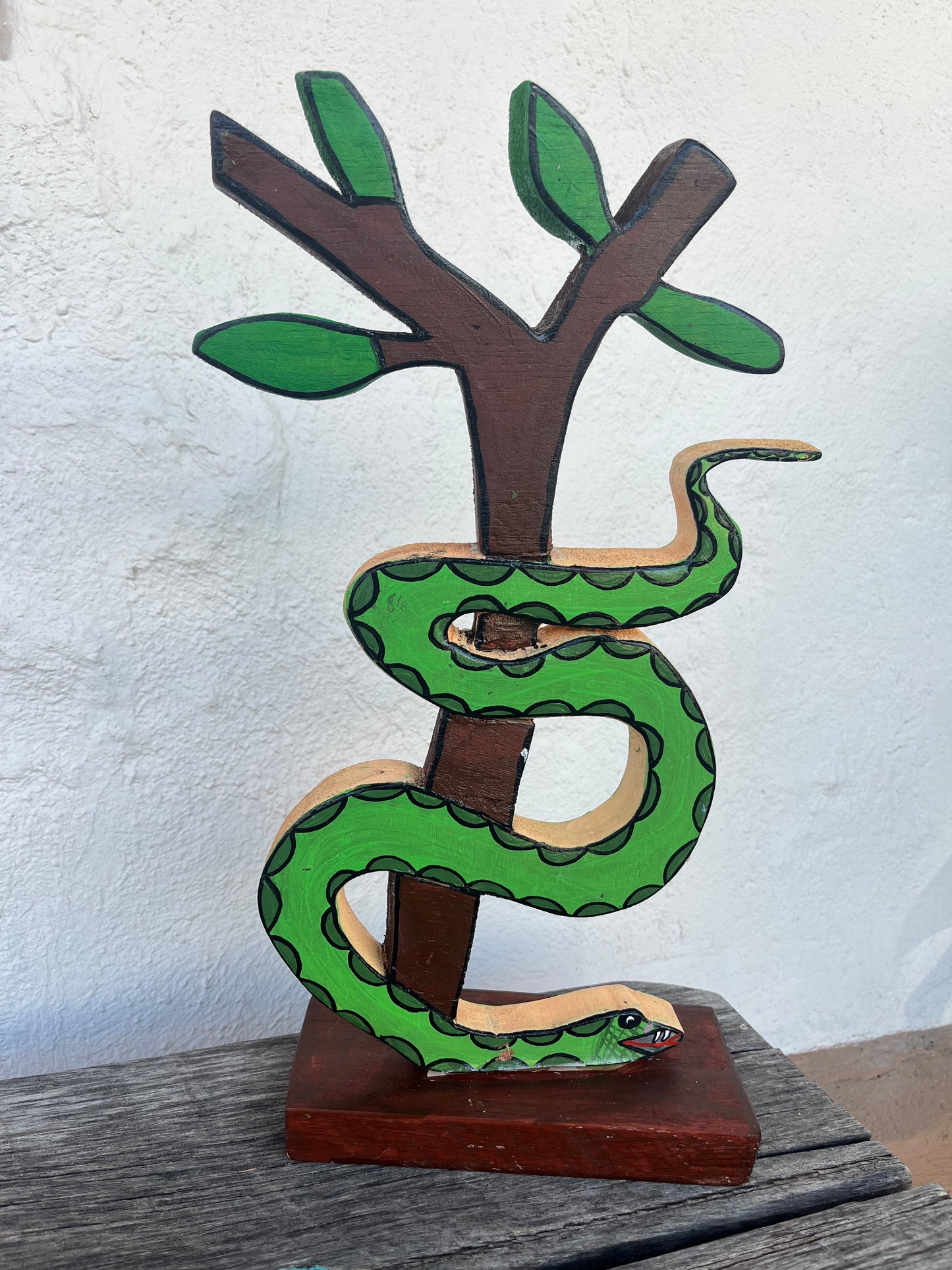 Wooden sculpture ~ El Vision De Icaros ~ Yacumama