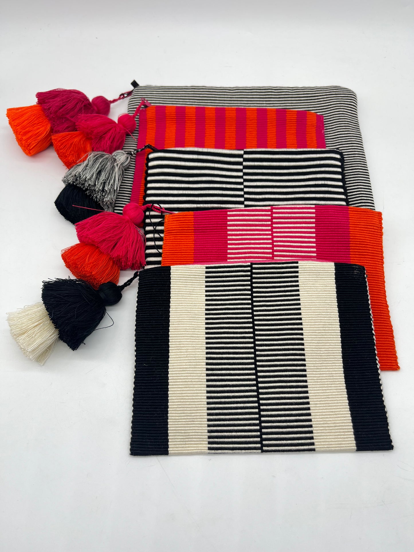 Colorful assorted pouches
