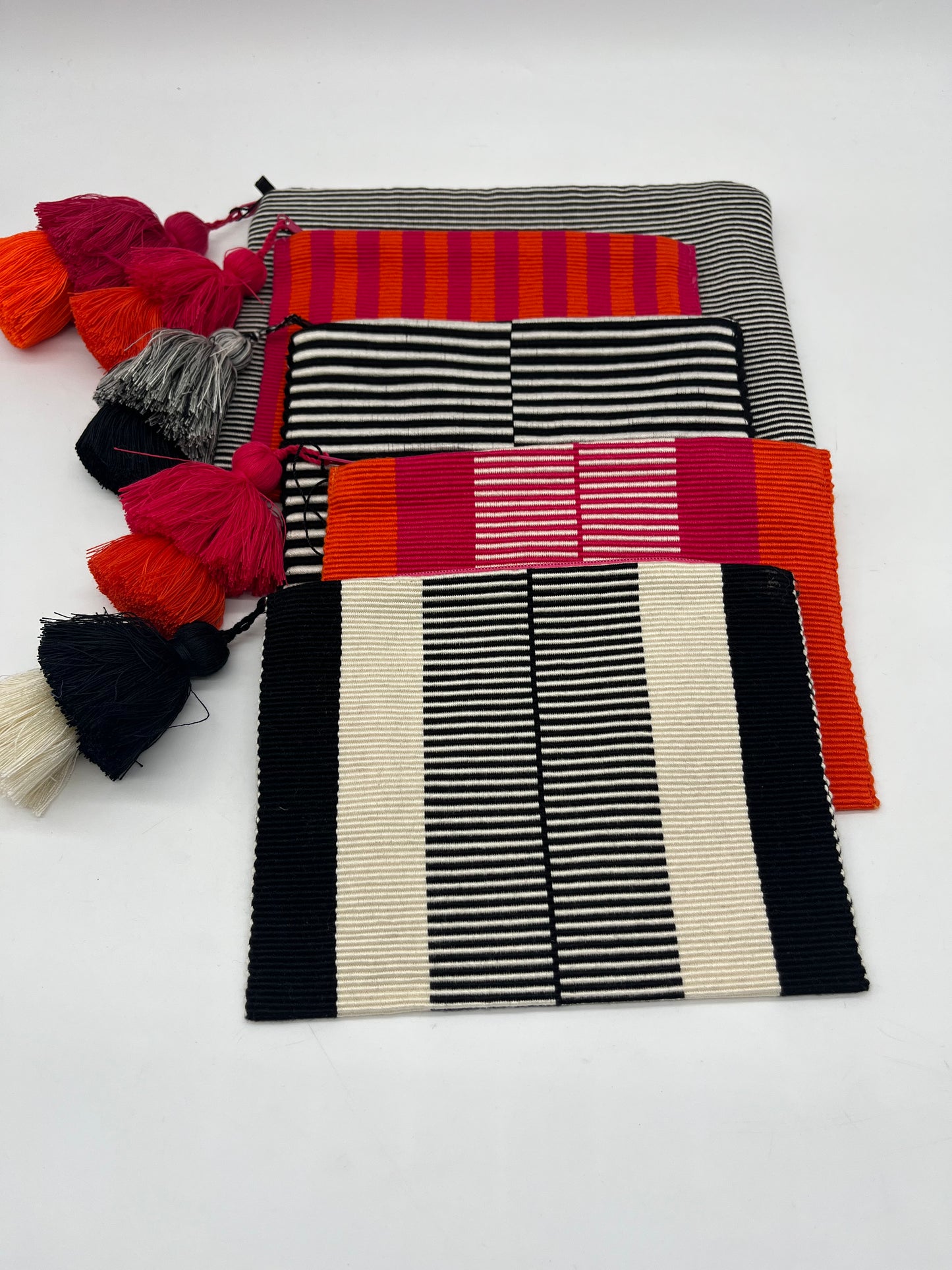 Colorful assorted pouches