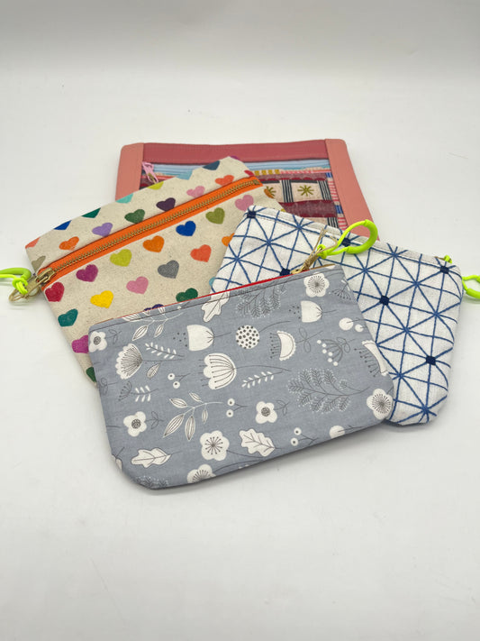 Assorted Cloth & Leather Zips