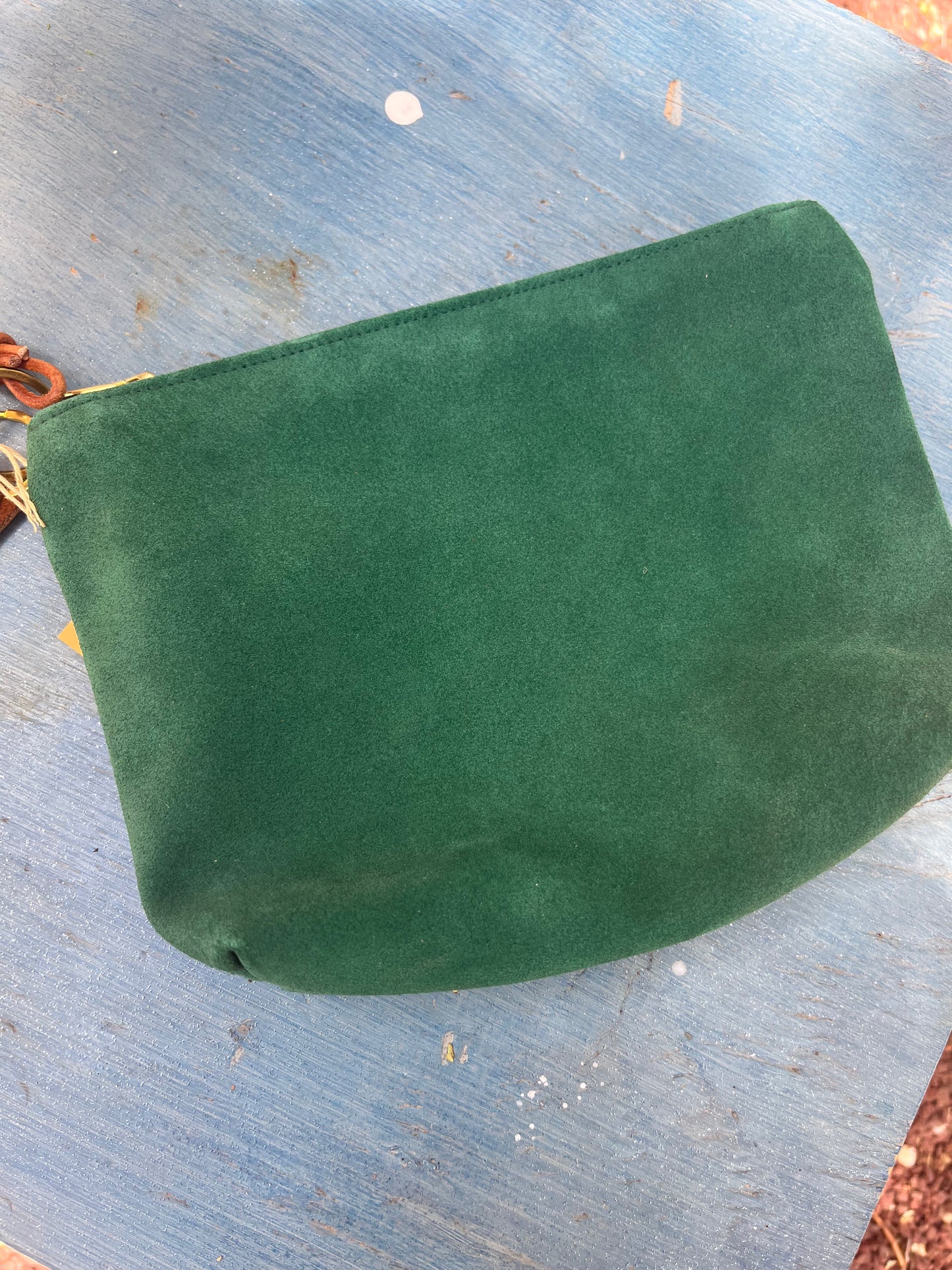 Leather and Suede Wristlet Pouches