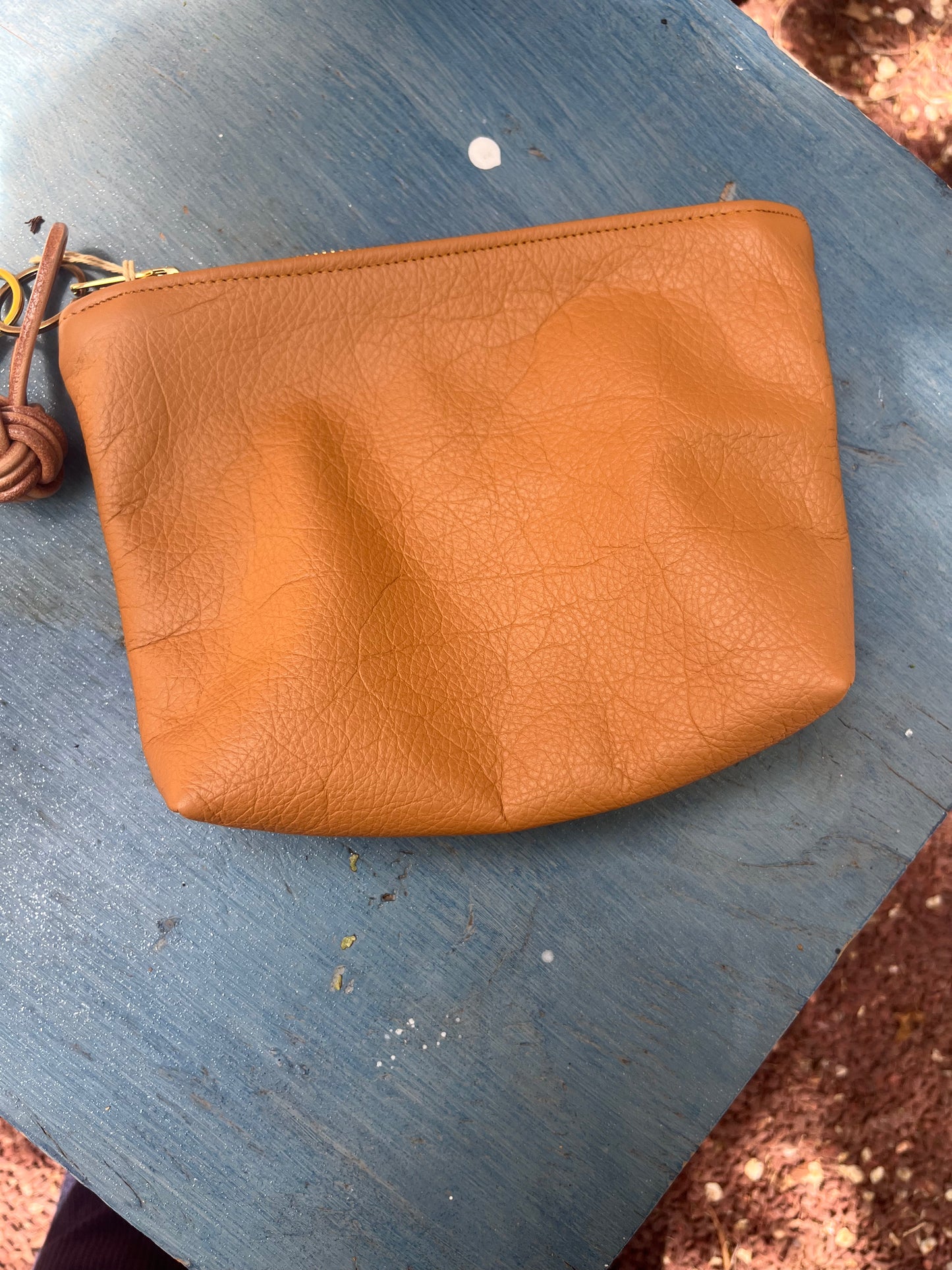 Leather and Suede Wristlet Pouches