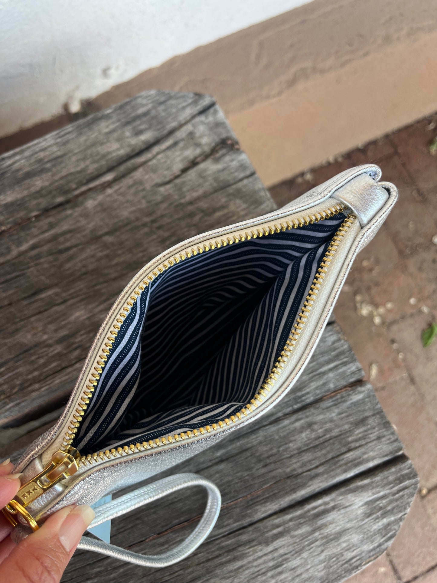 Leather and Suede Wristlet Pouches