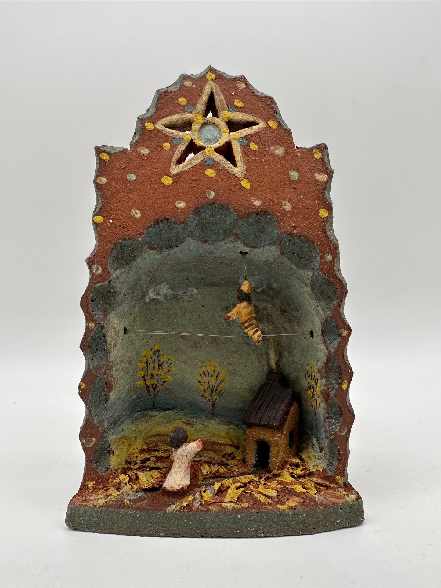 Little altar sculpture ~ Tight Rope