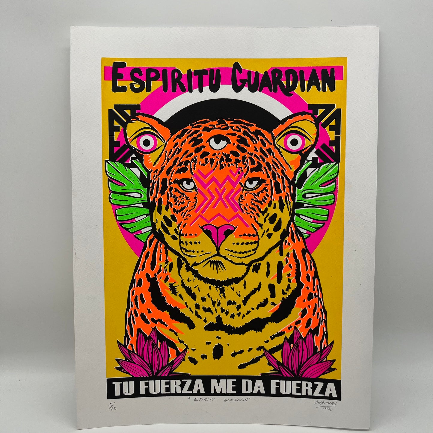 Espiritu Guardian ~ Serigraphy 10” by 14”