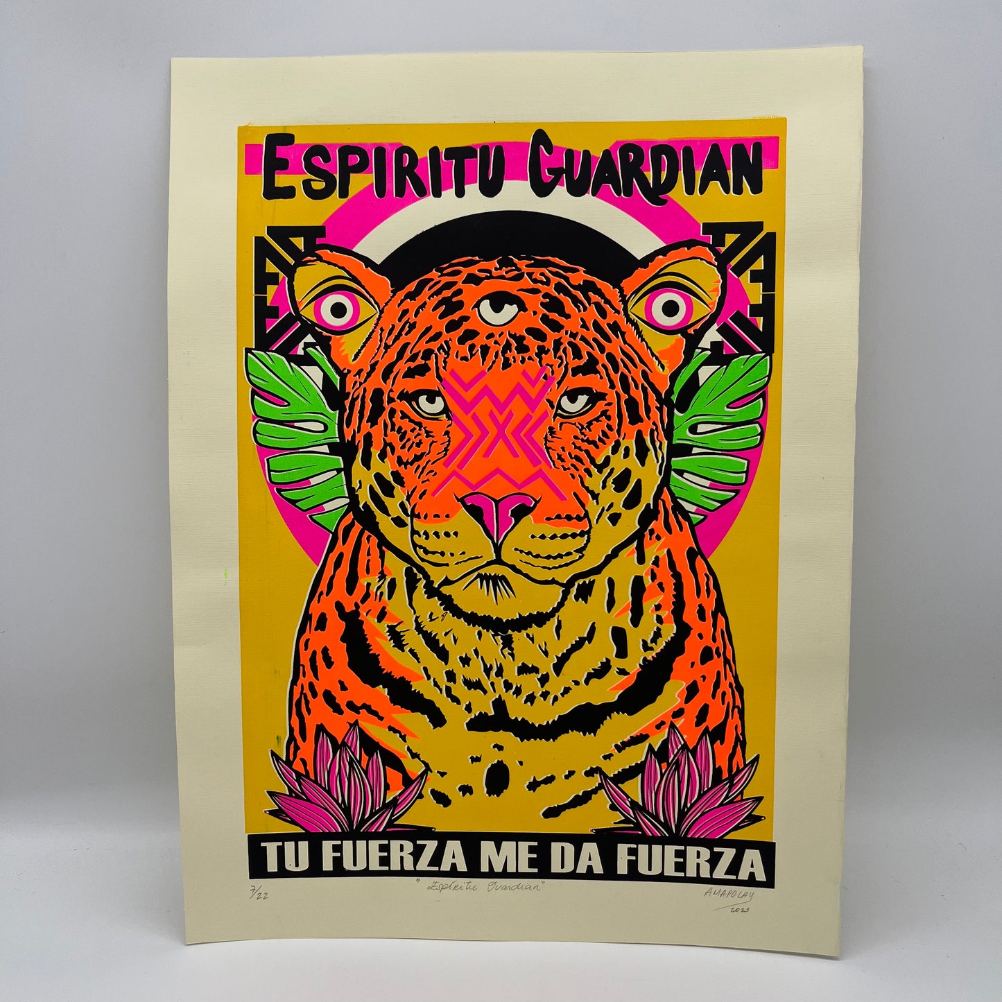 Espiritu Guardian ~ Serigraphy 16” by 12”