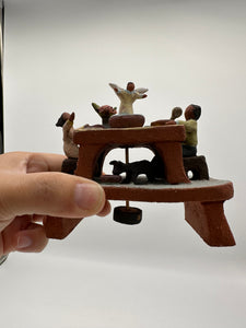 Dinner time Miniature Sculpture - Angel spins