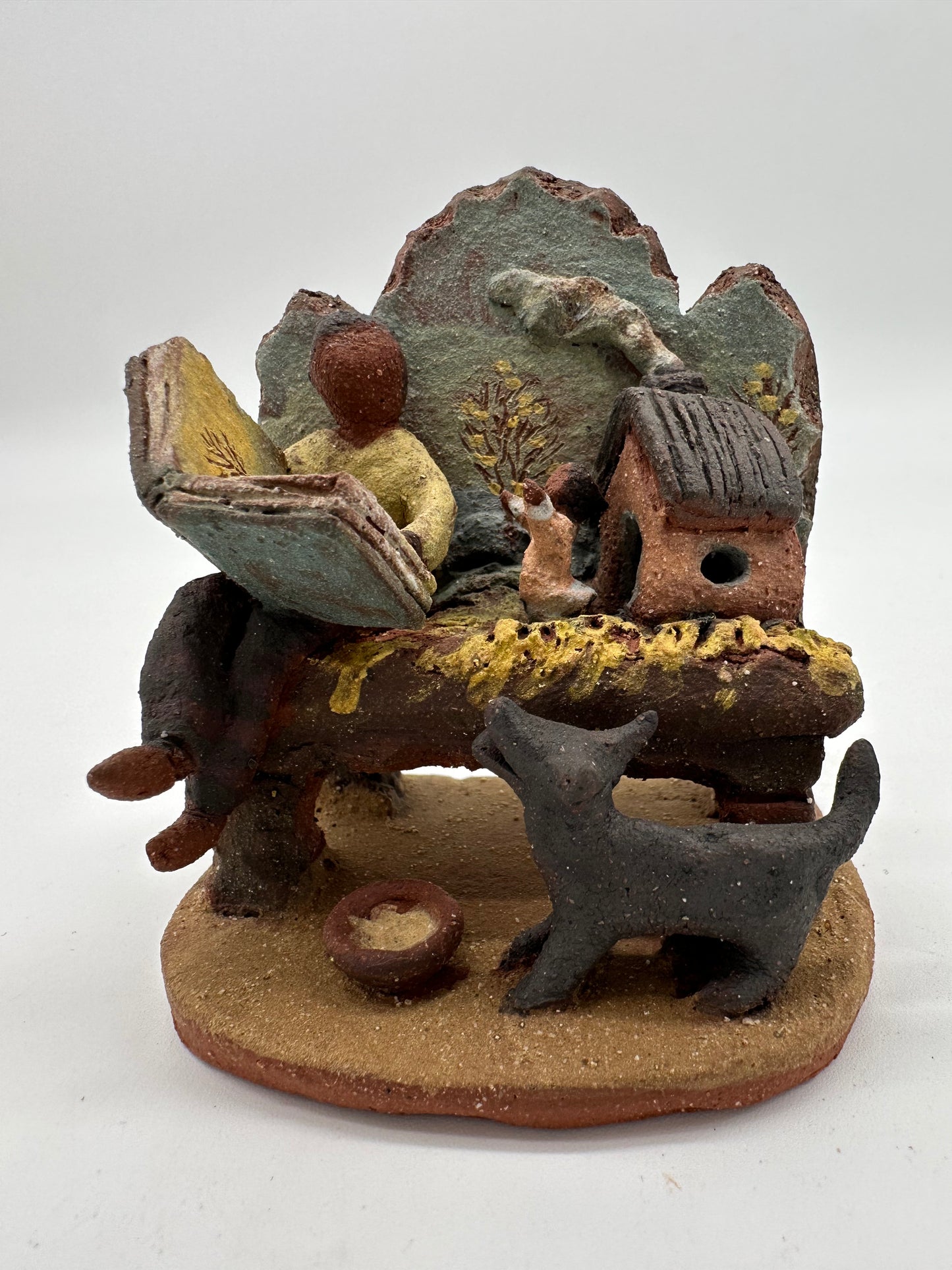 Bench Storytime Miniature Sculpture
