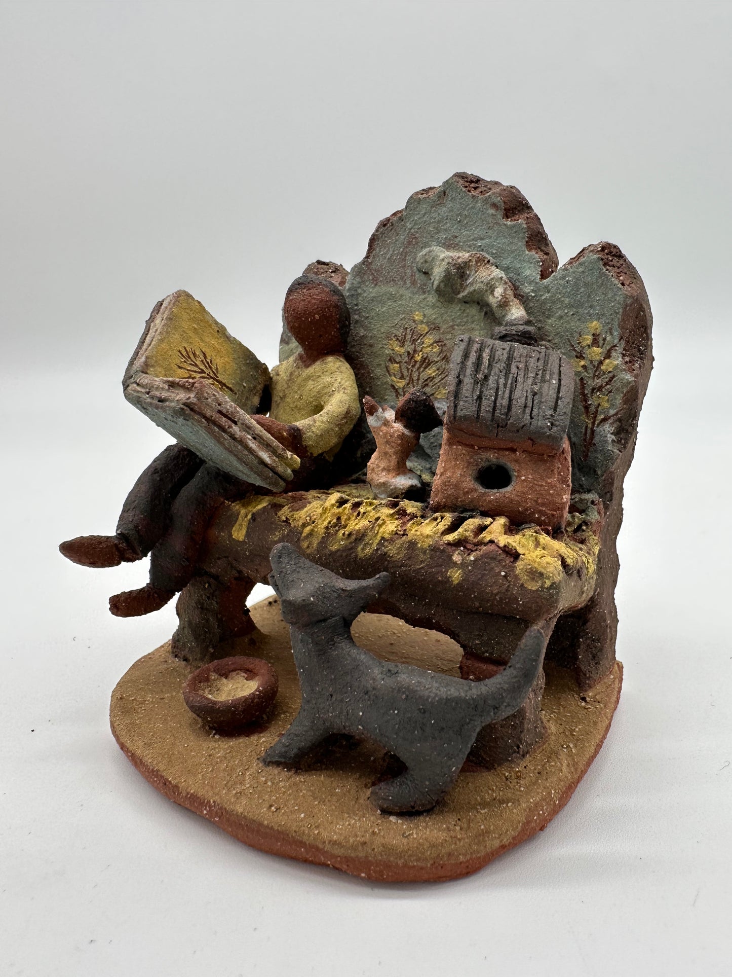 Bench Storytime Miniature Sculpture