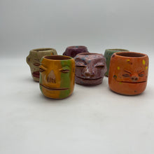 Load image into Gallery viewer, Face Mezcal Cups - Red clay
