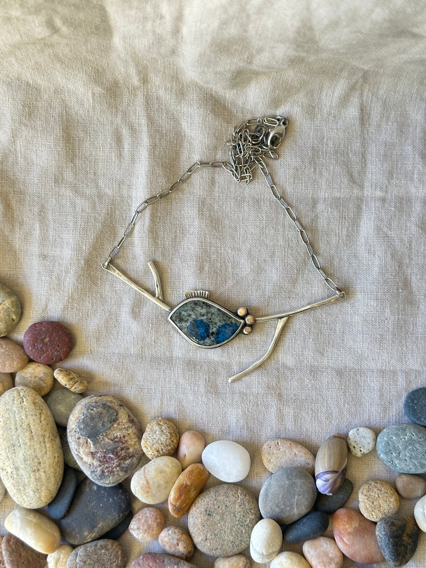 Statement Necklace ~ k2 Jasper & Sterling Silver ~ Necklace