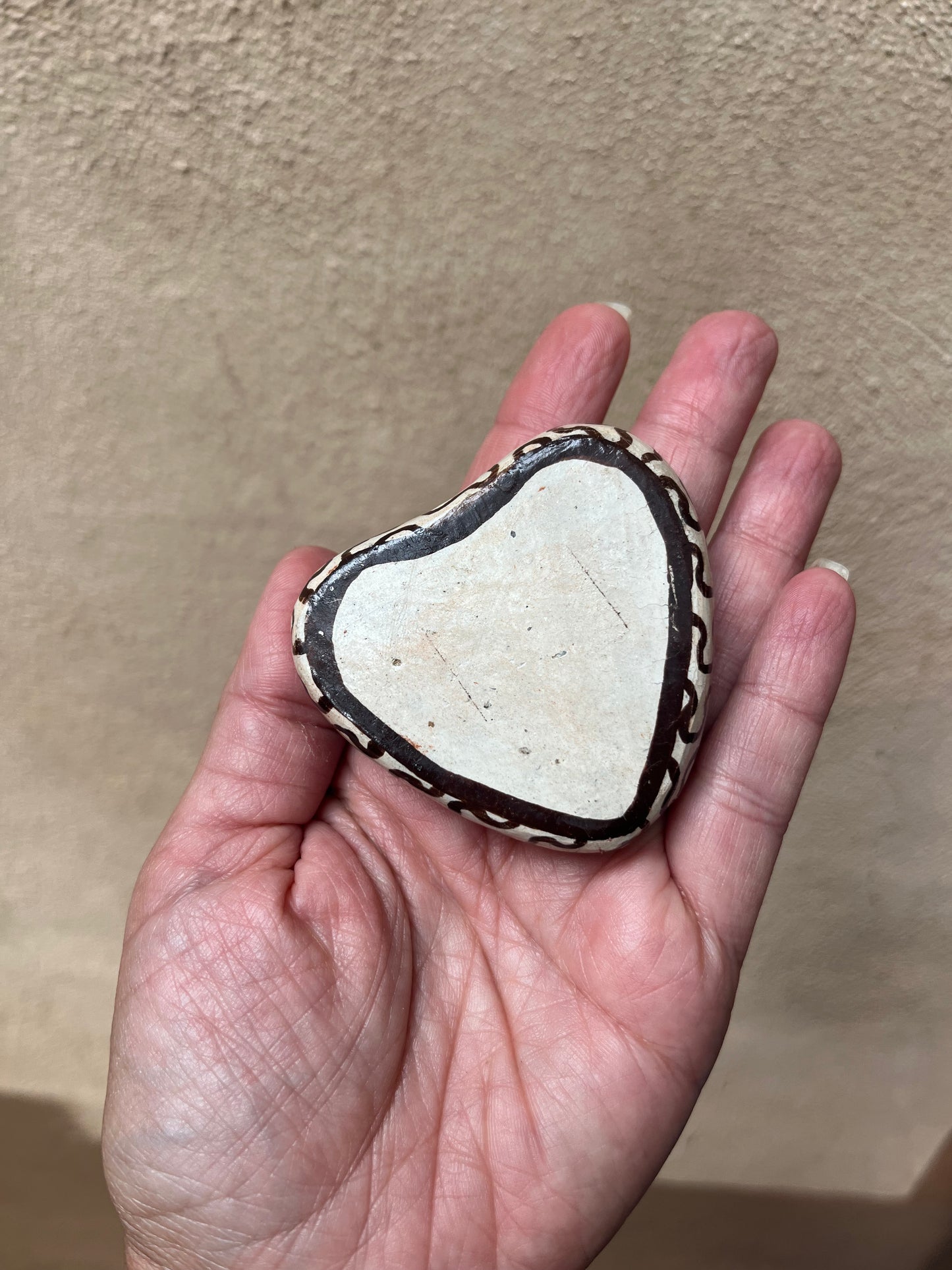 Shipibo Ceramic ~ heart trinket dishes