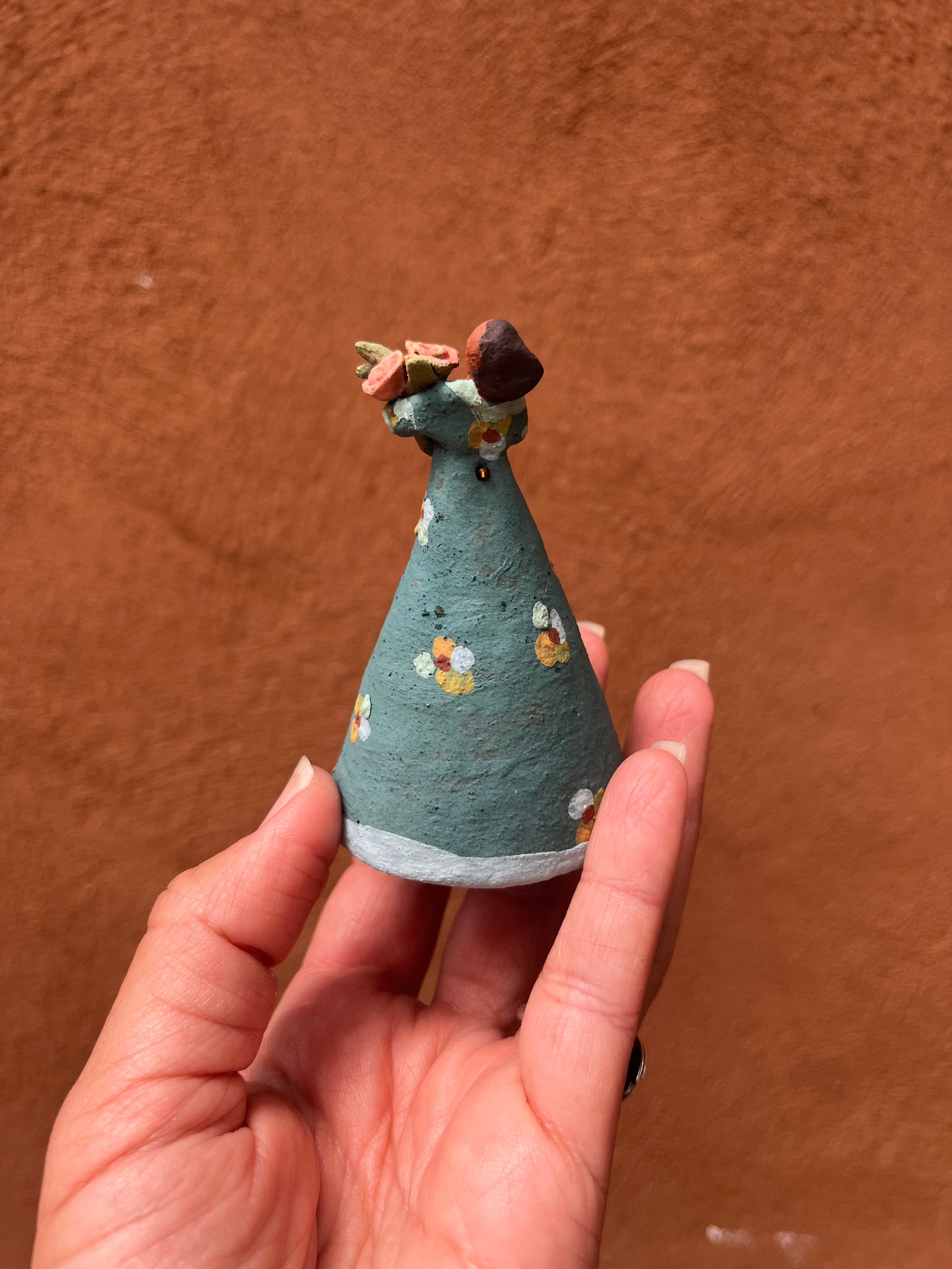 Dancer bell - Blue dress with bouquet