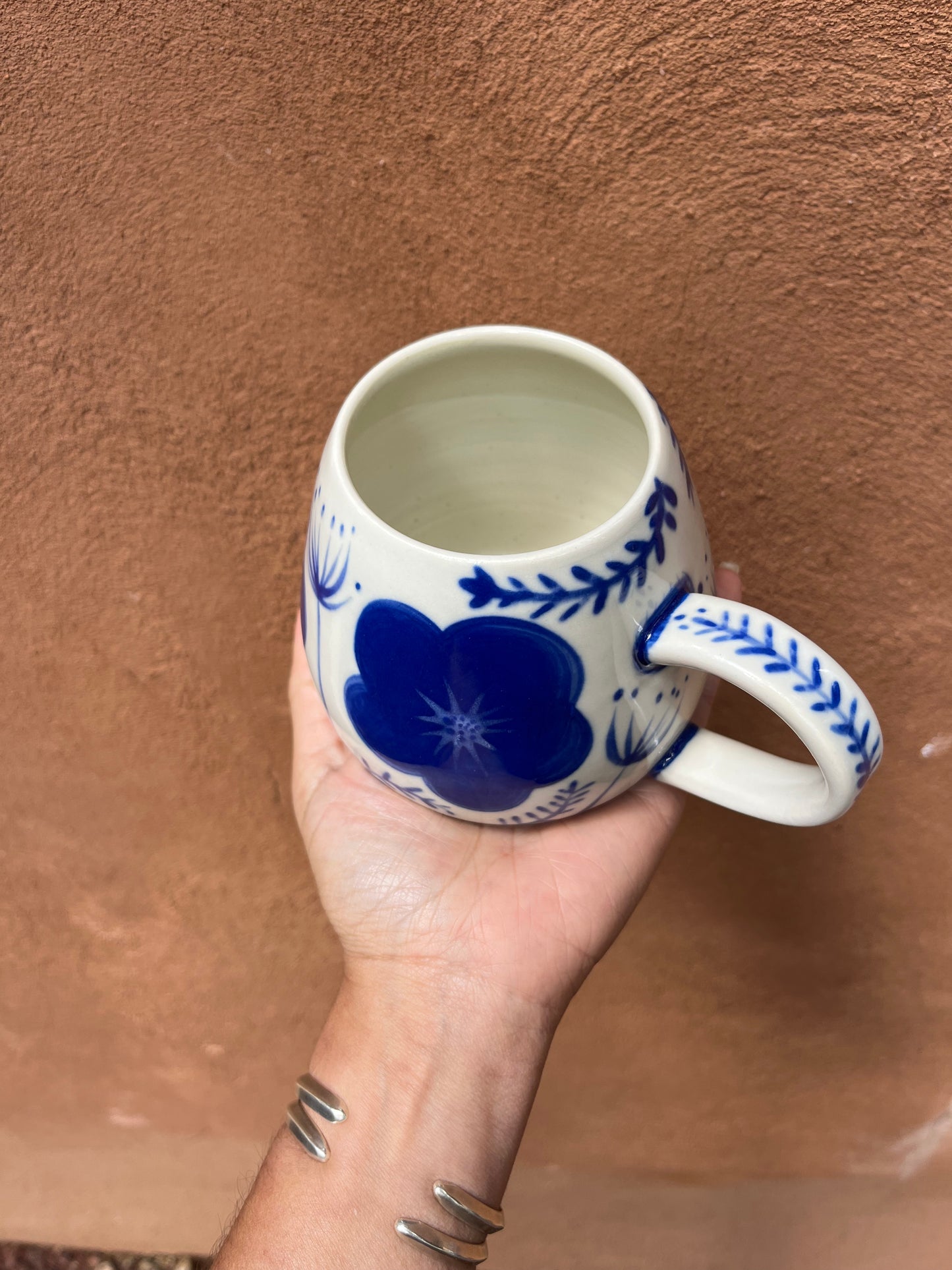 Mugs ~ handpainted ~ blue and white