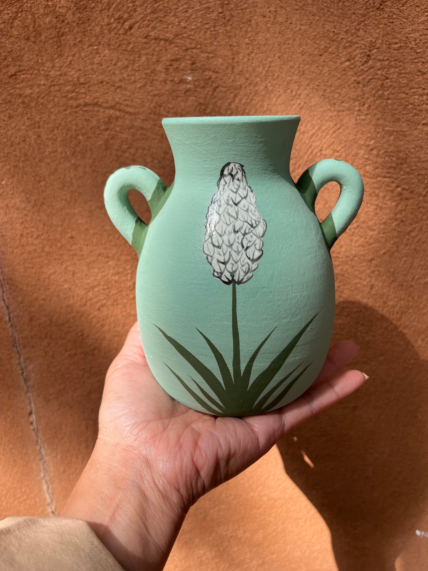 Anna Nelson ~ Teal Vase ~ 2 sizes
