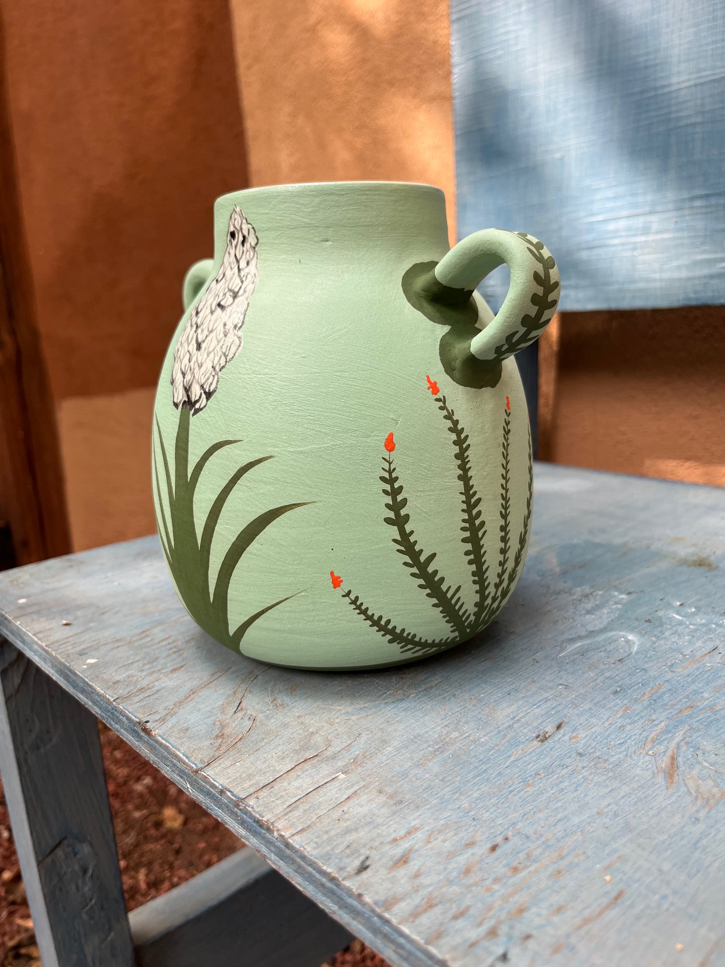 Anna Nelson ~ Teal Vase ~ 2 sizes