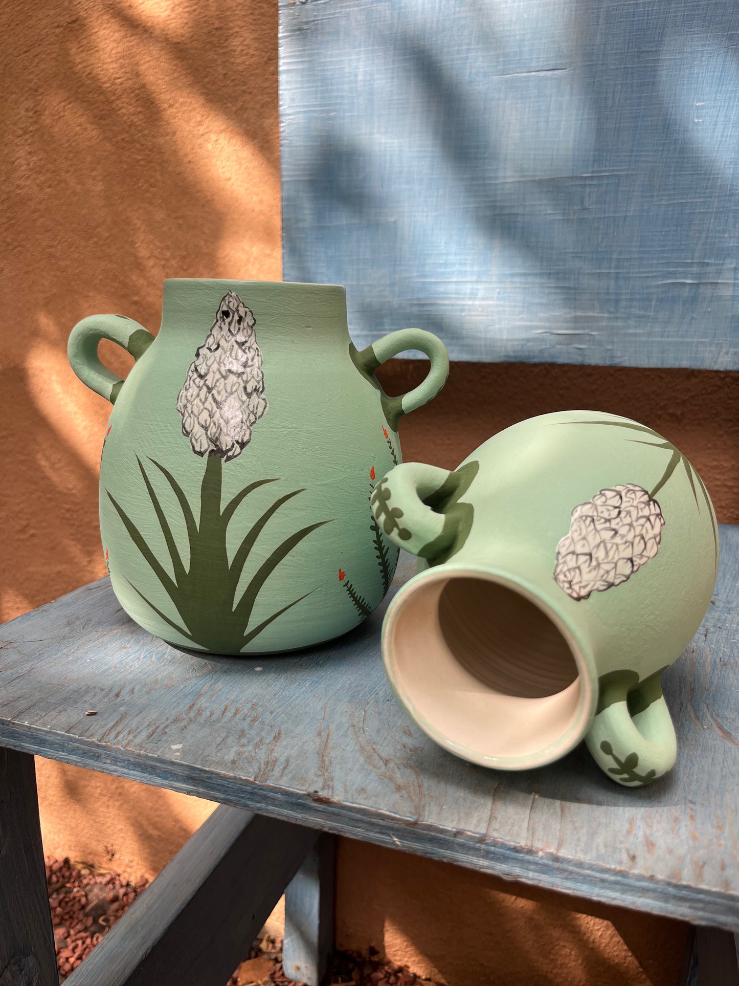 Anna Nelson ~ Teal Vase ~ 2 sizes