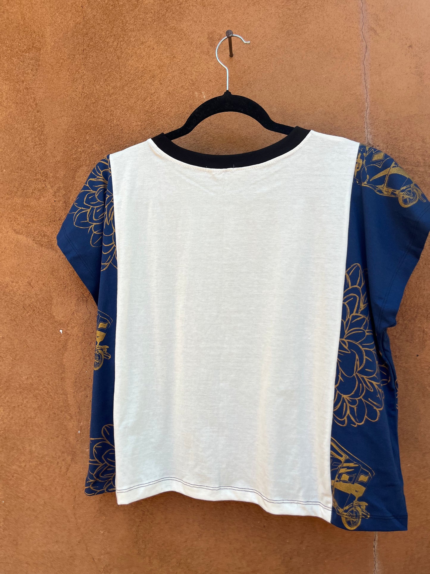Screenprinted Box top ~ Med ~ Knit