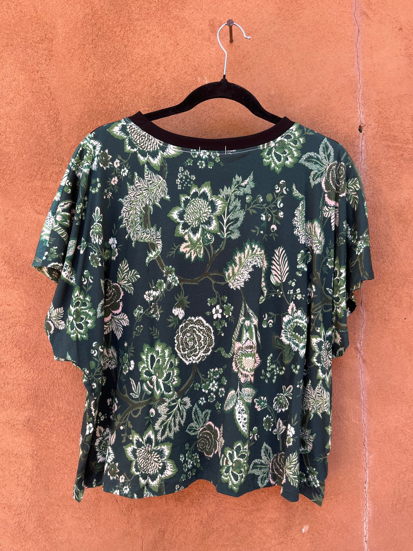 Screenprinted Box top ~ L ~ 100% cotton knit blend