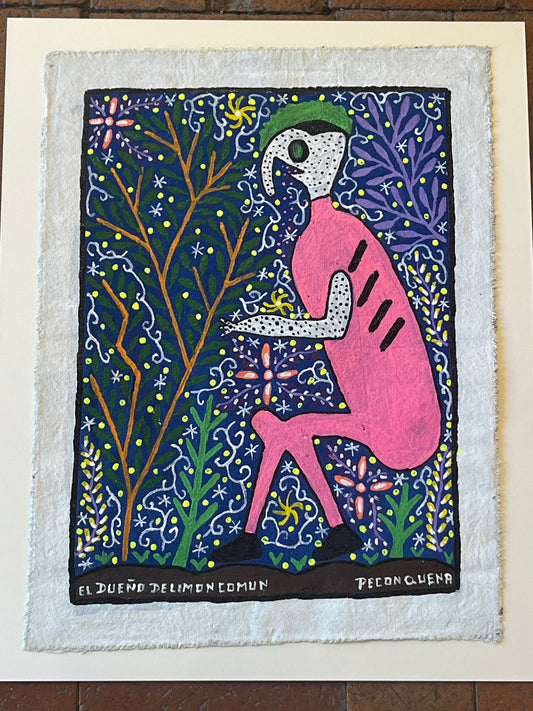 El Dueno Del Limon Comun ~ acrylic on canvas - 13.5 x 18