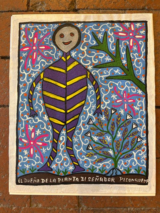 El Dueño de la Planta Diseñador ~ painting on canvas - 11” x 14”