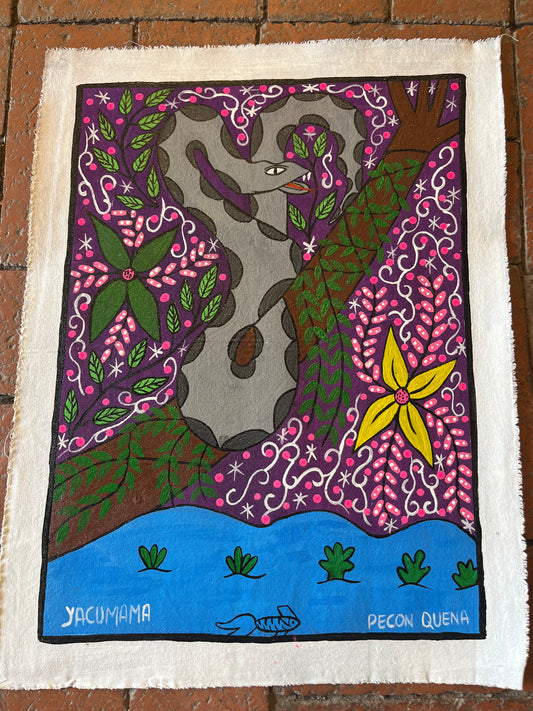 Yacumama - painting on canvas 18” x 13 5/8”