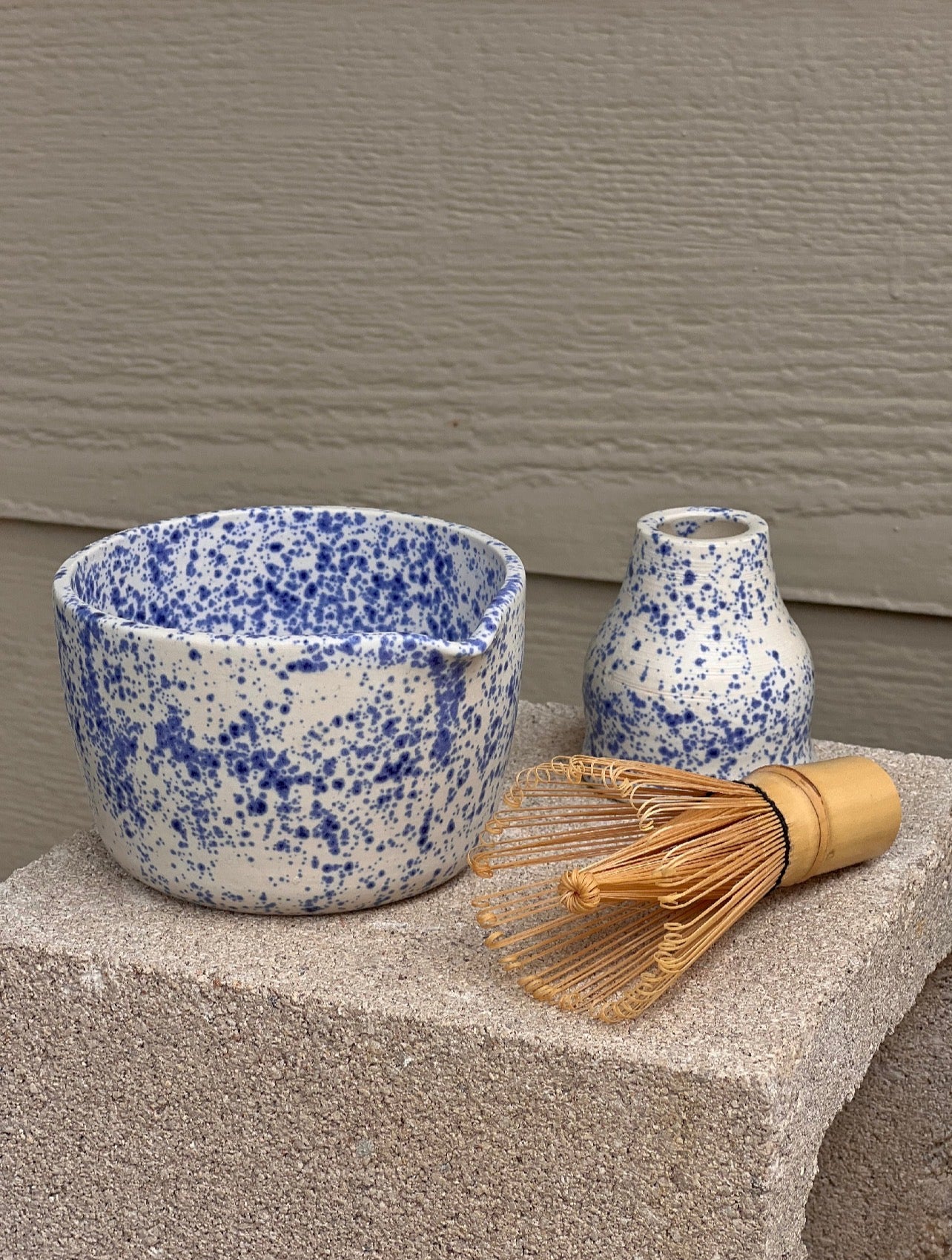 Blue Speckled - Matcha Set