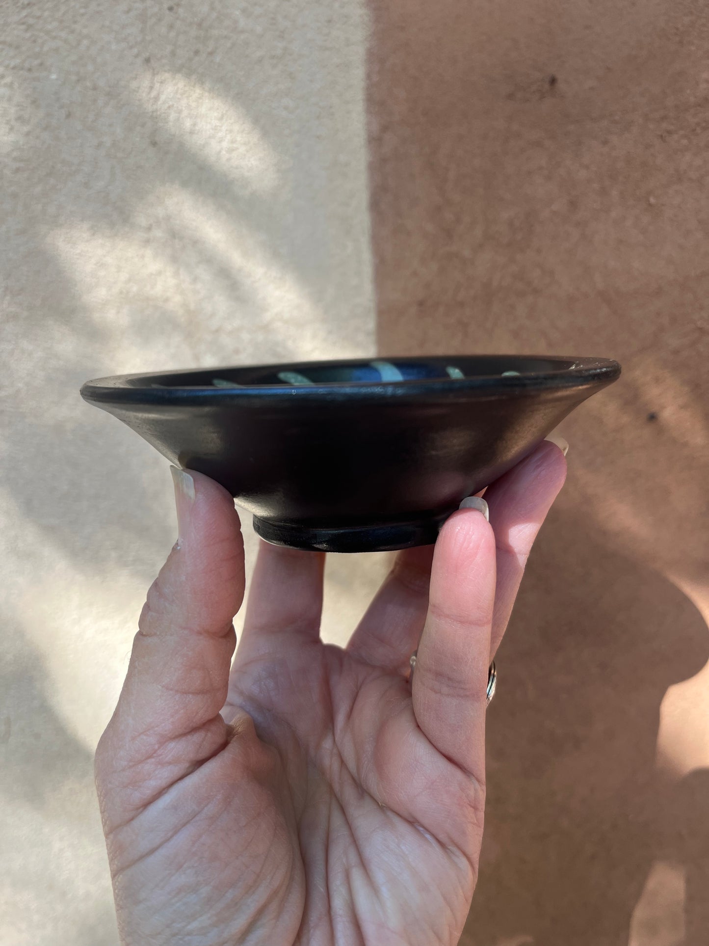 Chulucanas Ceramic Incense Holder ~ Modelo Clasico ~ Green