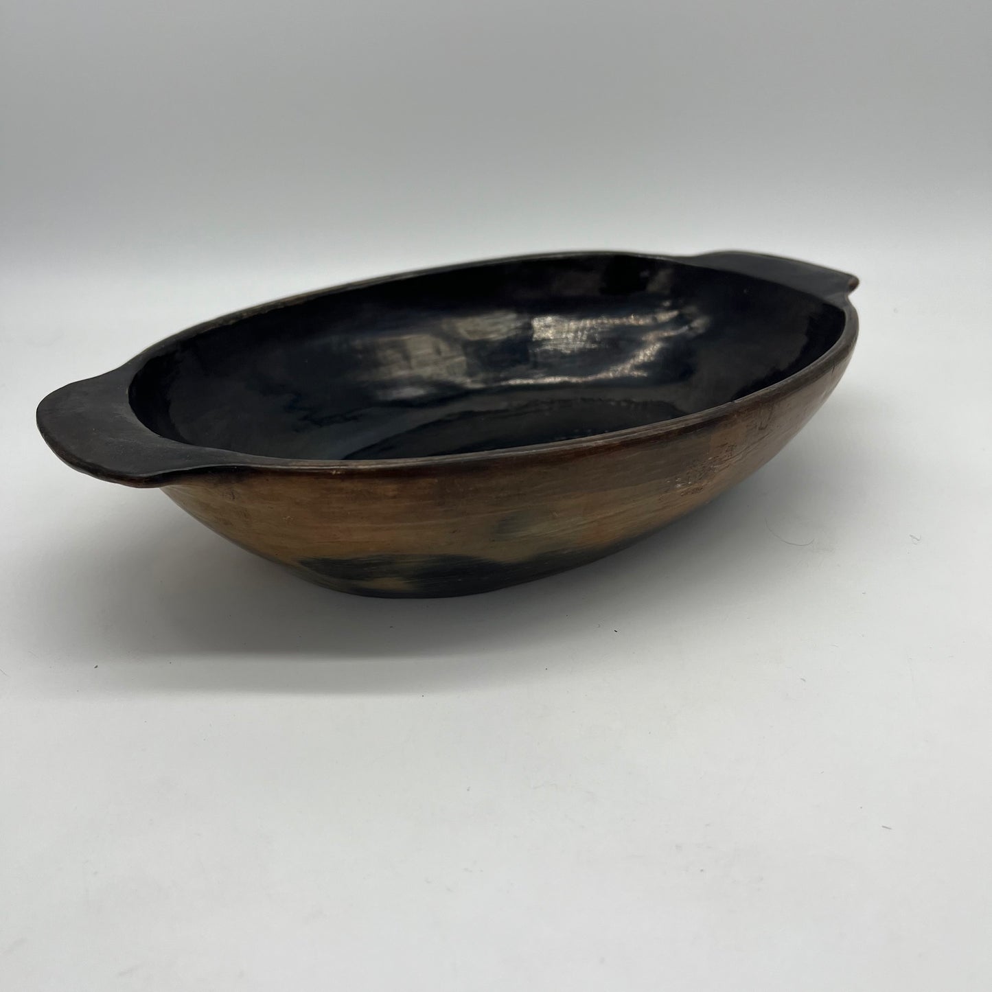 Awajun Black Ceramic - Oval with handle #5