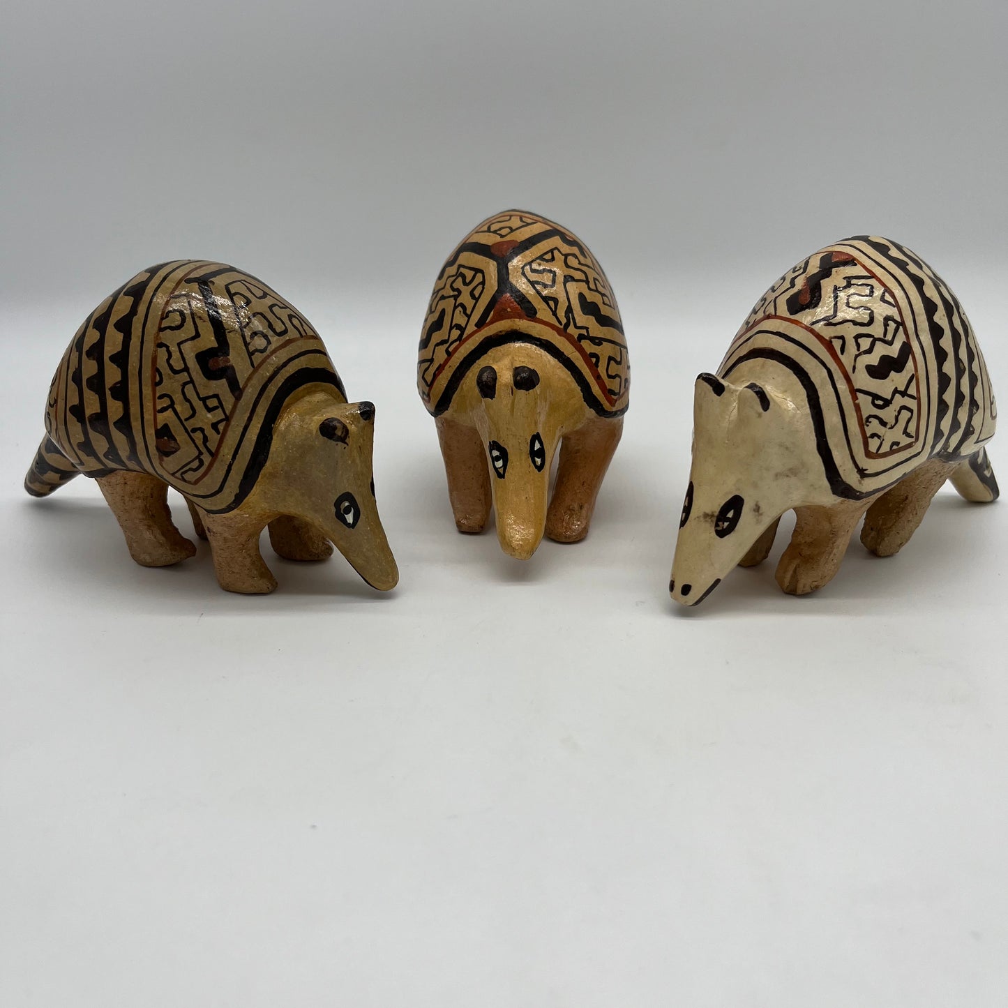 Shipibo Ceramic Armadillo ~ Small